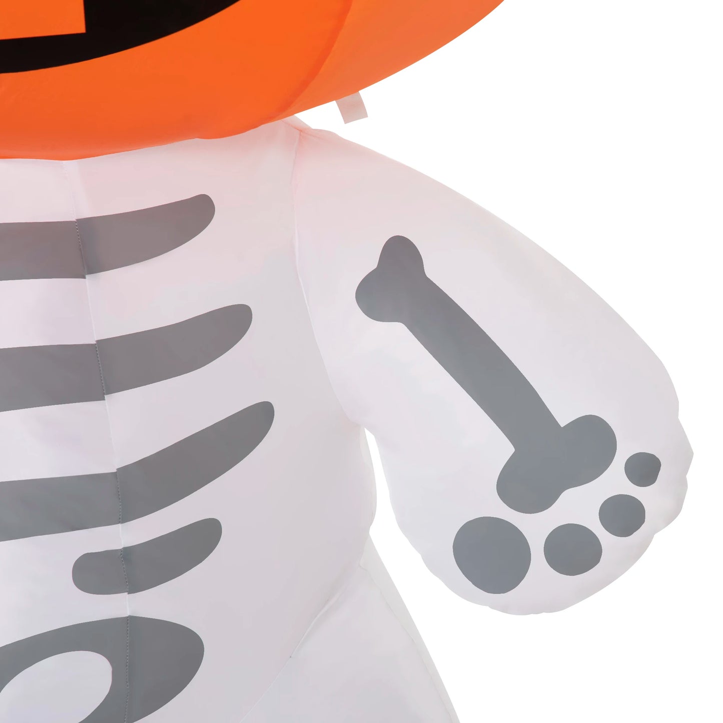 6ft Inflatable Halloween Pumpkin Man with Smile Blow-Up Outdoor Display W/ Leds