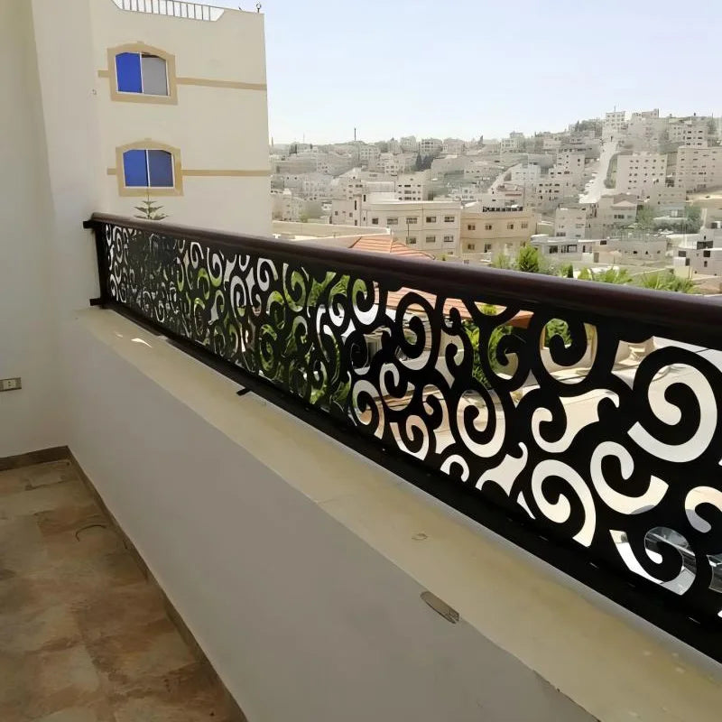 Factory Custom Privacy Garden Fencing Guardrail Trellis Aluminum Alloy Galvanized Steel Laser Cutting Art Fence Panel Durable