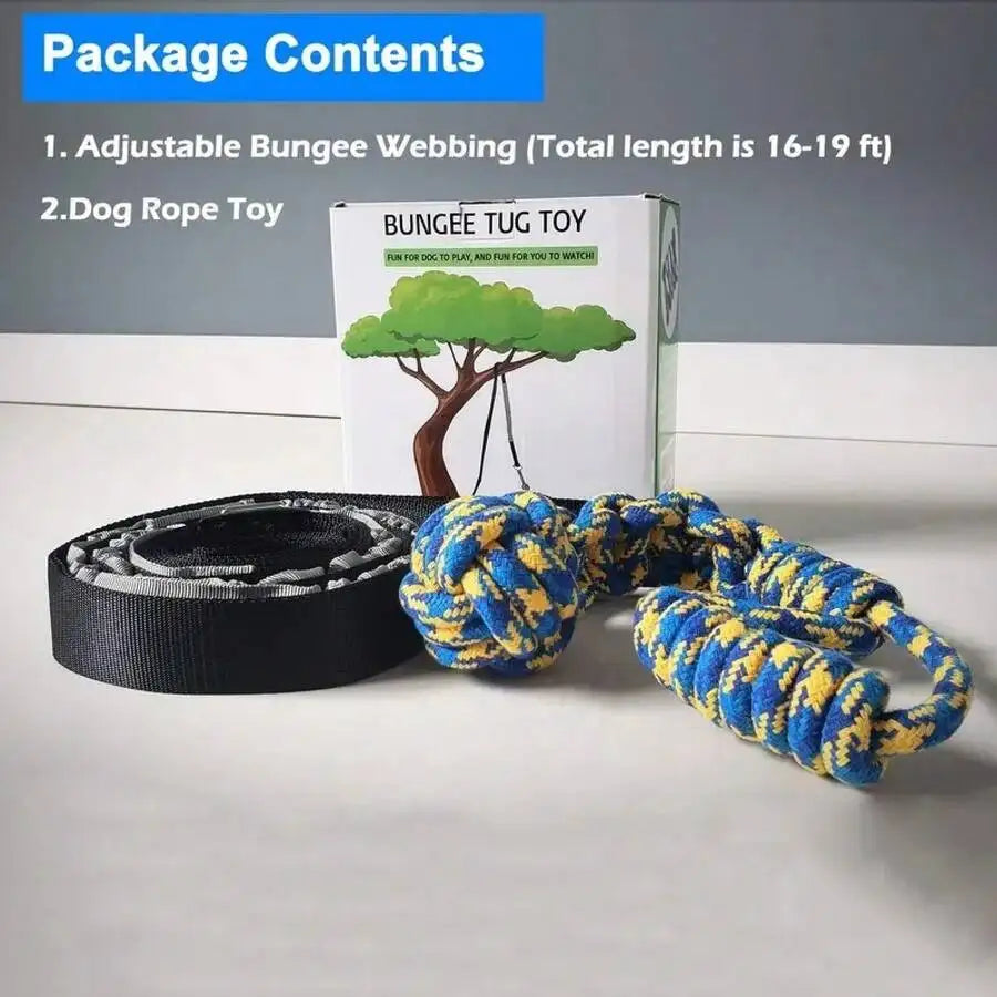 1 Piece Pet Dog Tug-Of-War Rope, Indoor And Outdoor Multifunctional Chew Rope Toy Molar Teeth Cleaning Elastic Pull Rope Ball