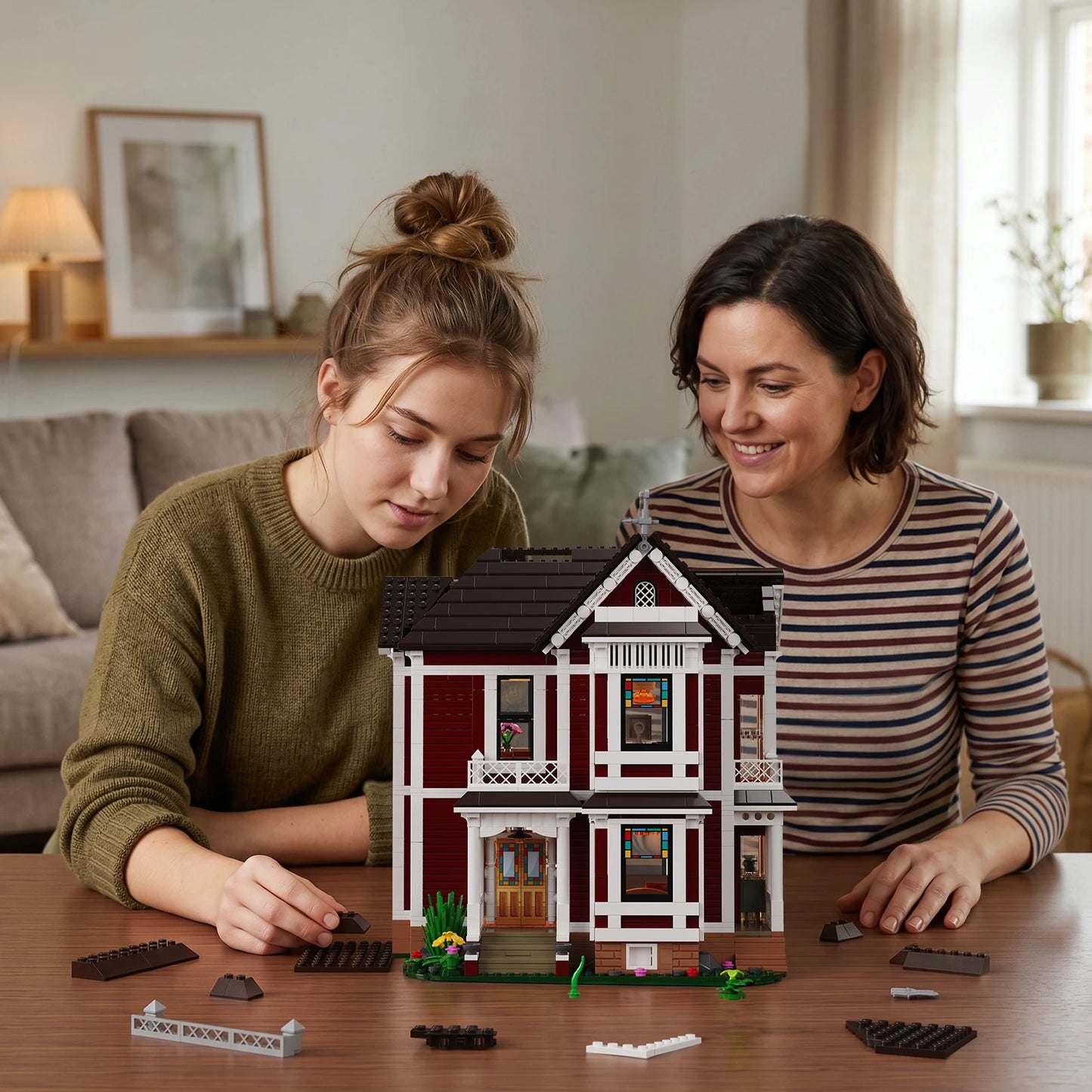 BuildMoc Halliwell Manor Building Blocks Set Charmed House Model Kit