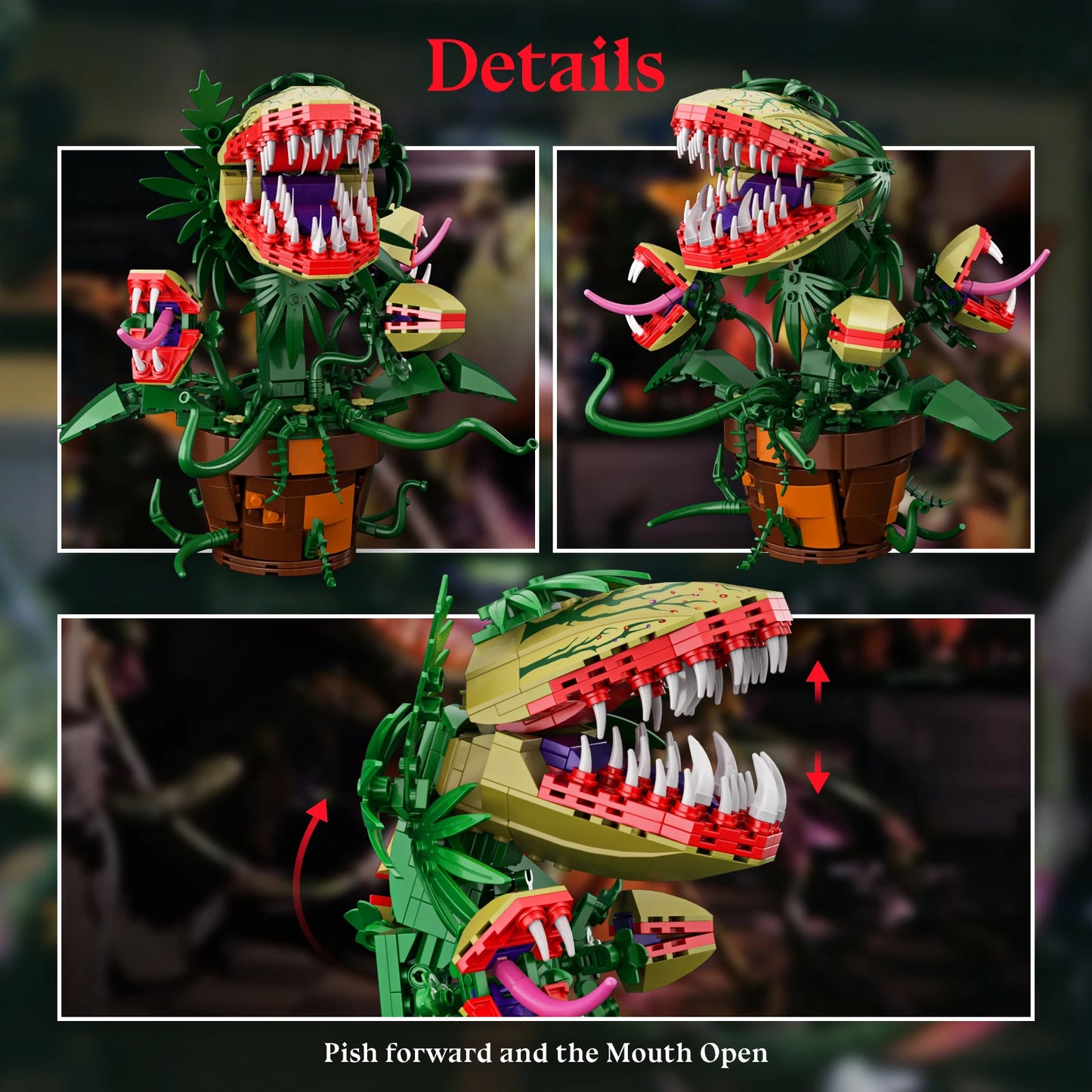 Audrey II Piranha Plant Building Blocks Compatible With Lego Gift