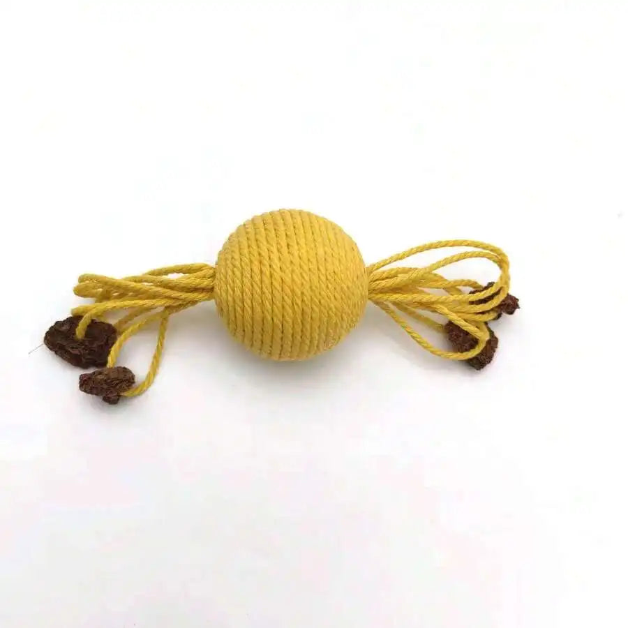 Dropshipping Manufacturer Wholesale Cat Toy Ball With Cotton Rope Winding For Self-Entertainment And Interaction Pet Supplies