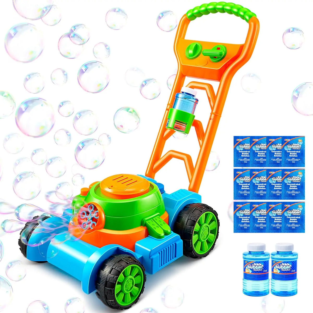 Joyfy Bubble Lawn Mower Toy With Outdoor Bubble Blower