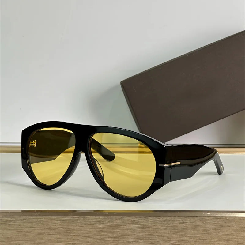 Oversized Pilot Sunglasses For Women Gradient Lenses Retro Style