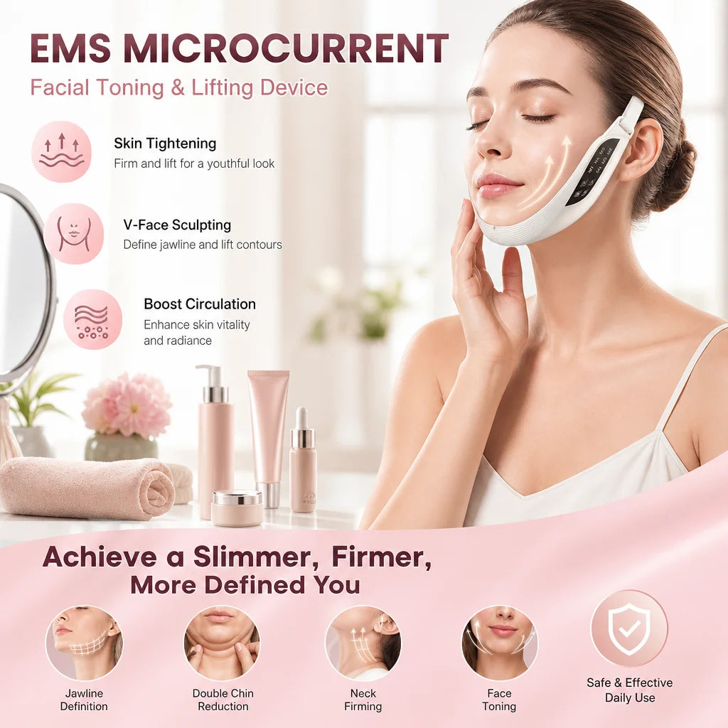 Hailicare Electric EMS Facial Lifting And Firming Beauty Massager