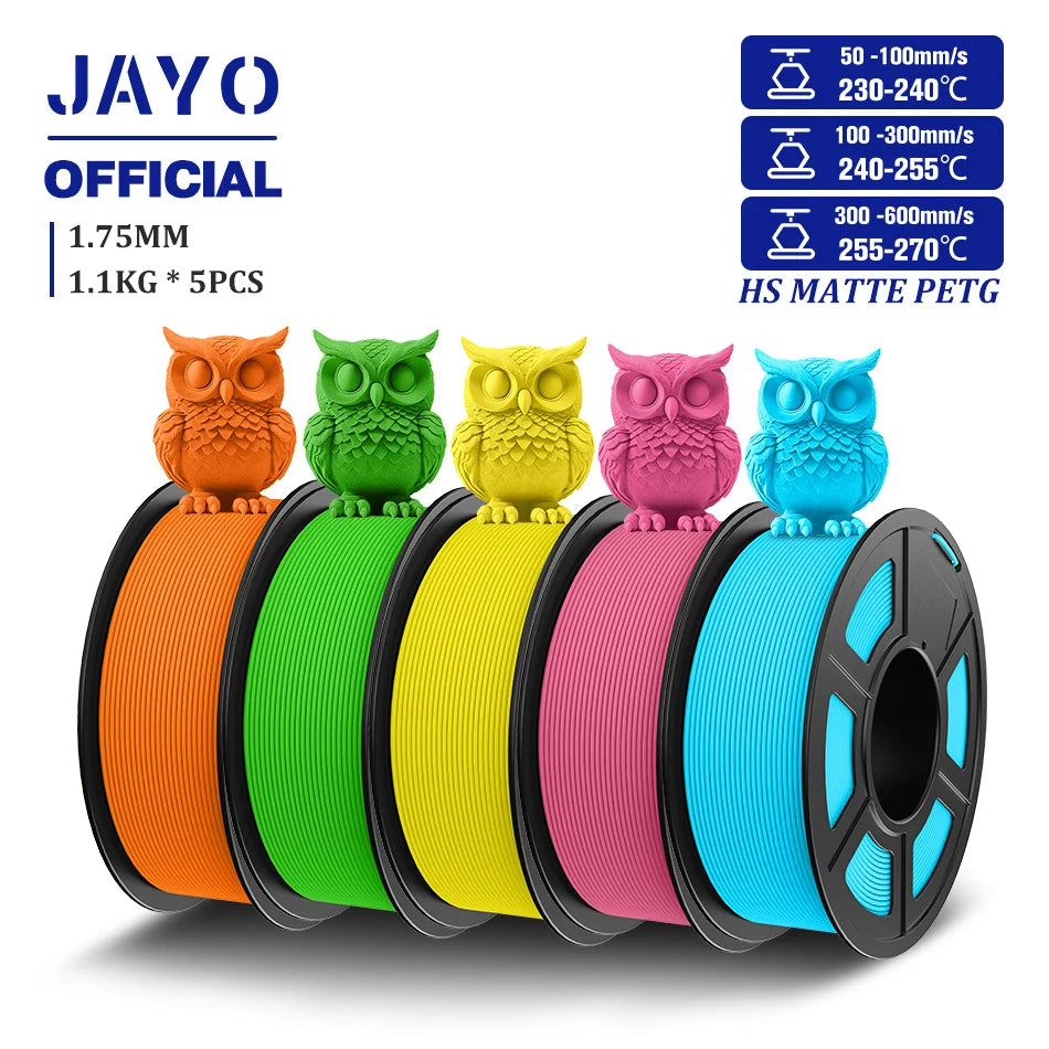 JAYO High Speed Matte PETG Filament for 3D Printing