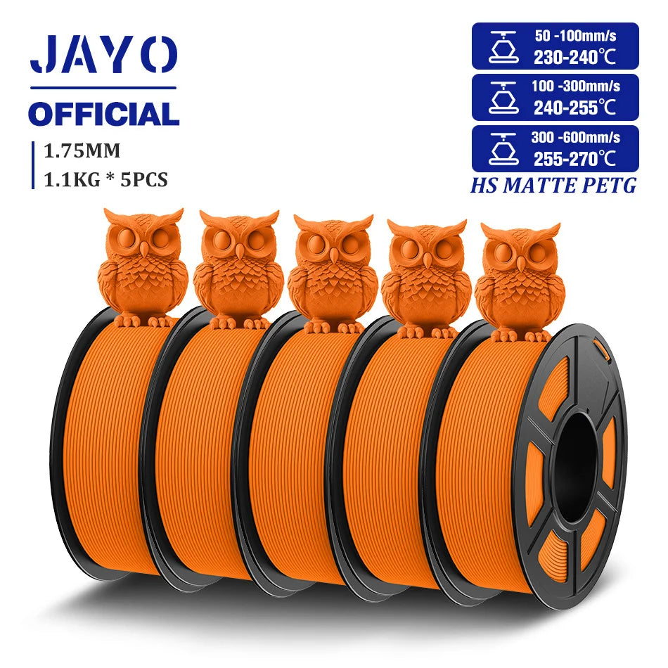JAYO High Speed Matte PETG Filament for 3D Printing