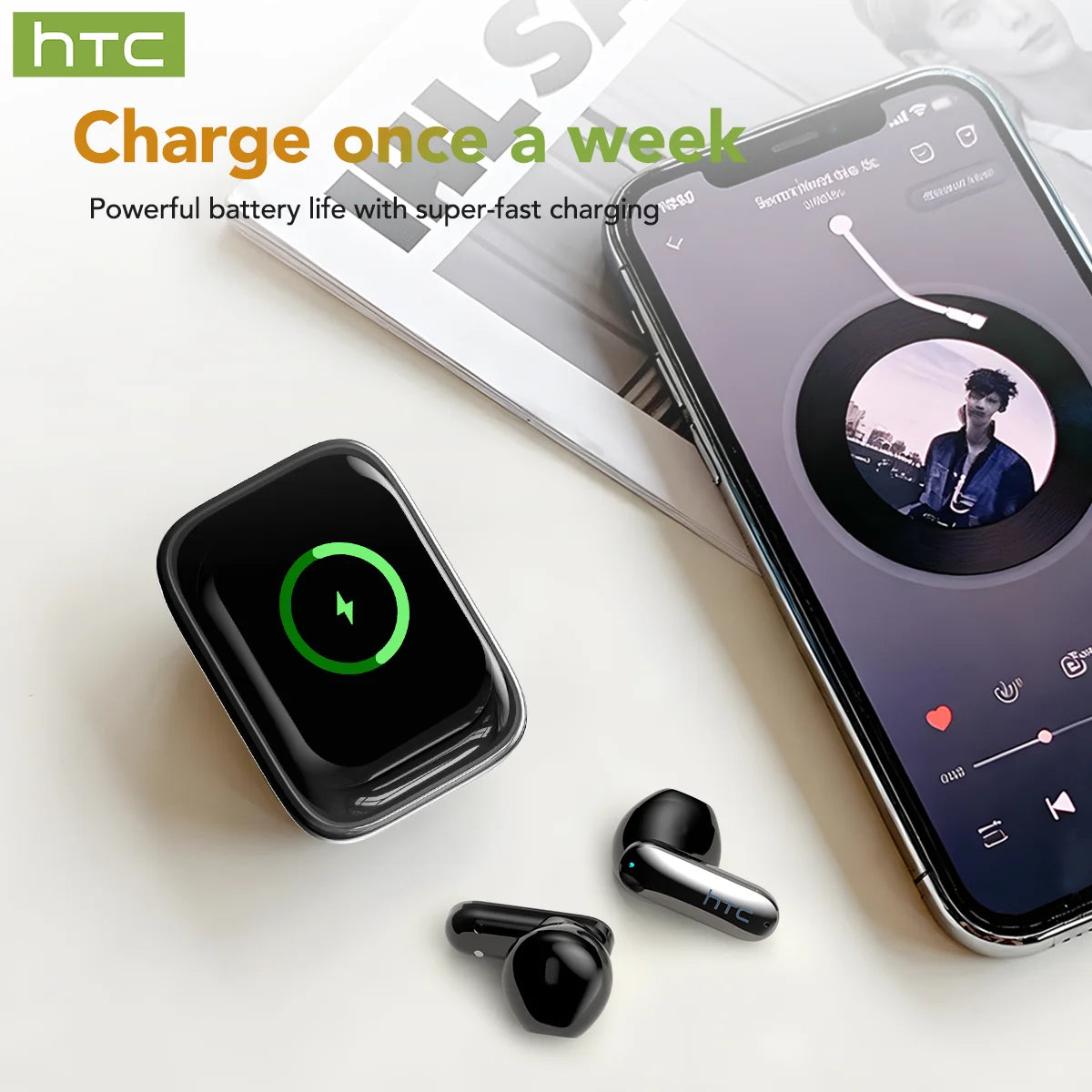 Wireless Bluetooth Earbuds With Noise Cancellation And AI Translation