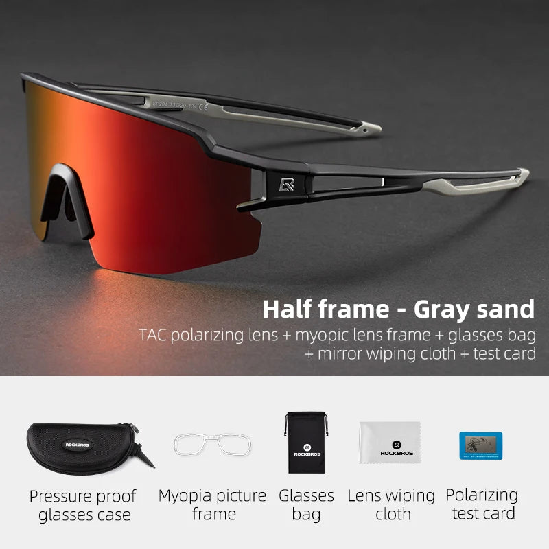 ROCKBROS Polarized UV400 Cycling Glasses For Men And Women