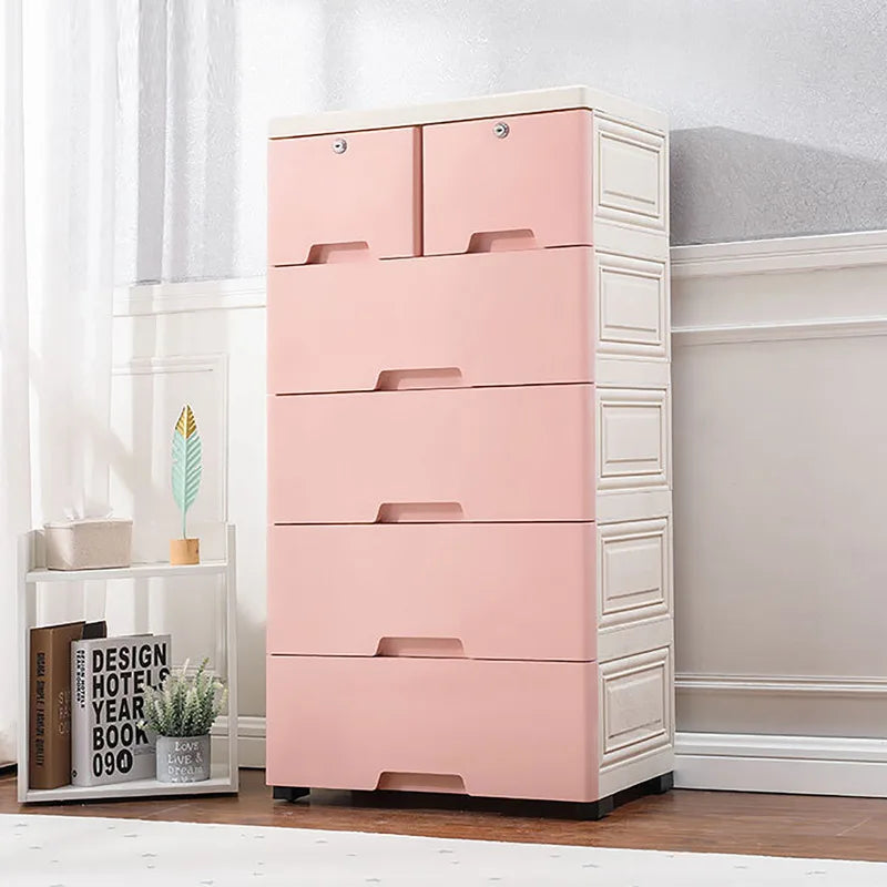 Plastic Storage Drawer Cabinet For Living Room And Bedroom