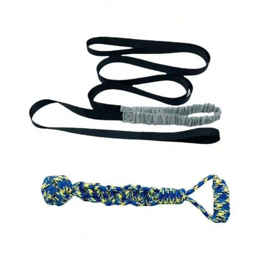 1 Piece Pet Dog Tug-Of-War Rope, Indoor And Outdoor Multifunctional Chew Rope Toy Molar Teeth Cleaning Elastic Pull Rope Ball
