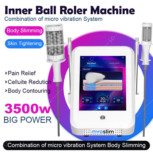 Professional EMS Inner Ball Roller Slimming Massager Machine 360 Rotating Cellulite Reduction Body Sculpting Skin Lifting