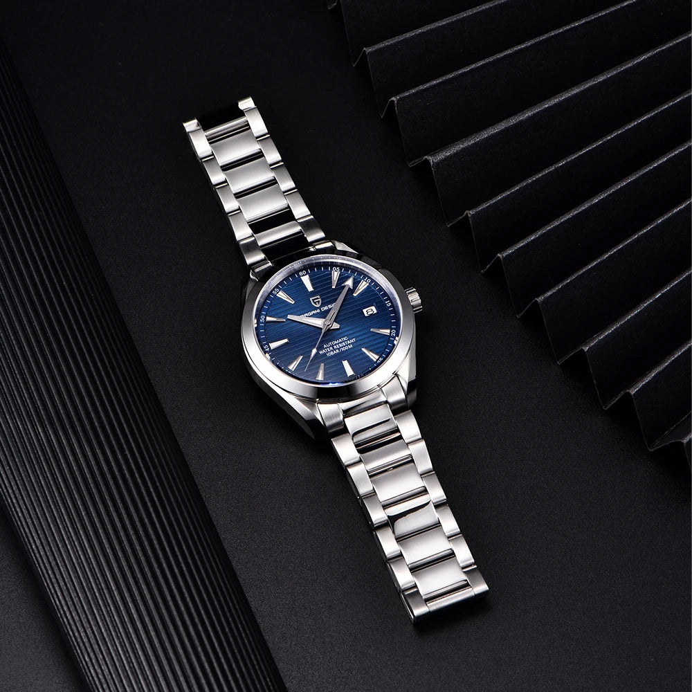 PAGANI DESIGN Automatic Mechanical A150 40mm Luxury Business SportsWatch Sapphire Glass Luminous Stainless Steel Watches for Man