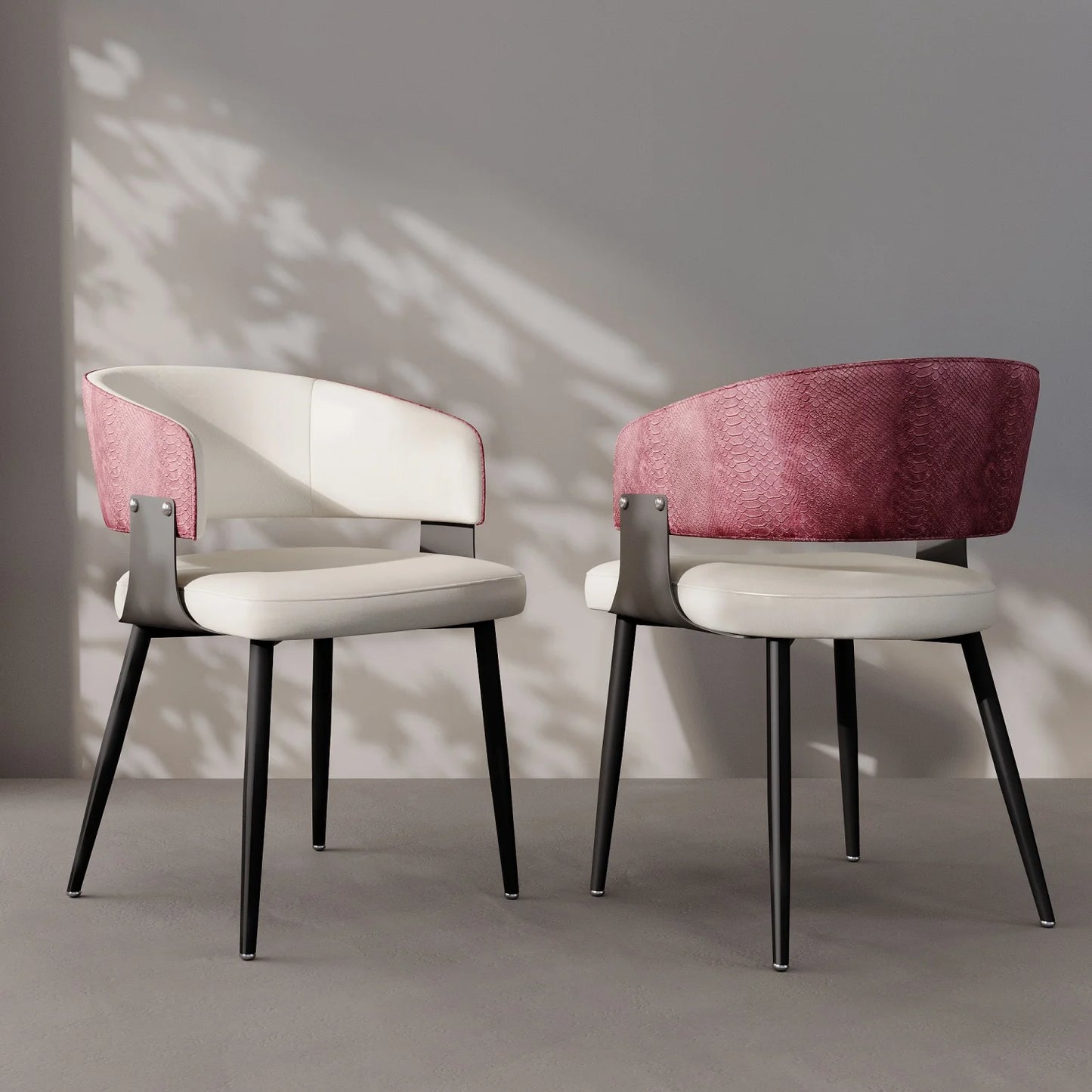 Comfort Upholstered Dining Chairs With Wide Seat For Kitchen And Dining