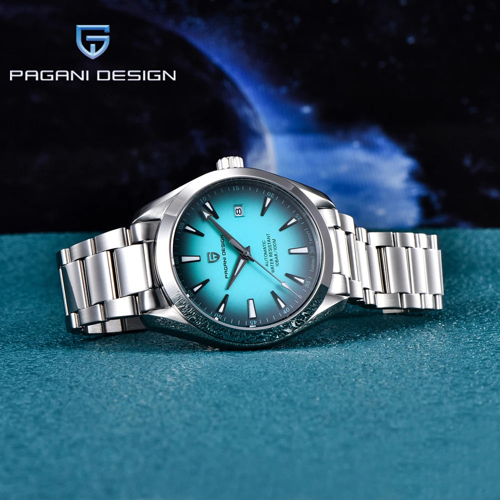 PAGANI DESIGN Automatic Mechanical A150 40mm Luxury Business SportsWatch Sapphire Glass Luminous Stainless Steel Watches for Man
