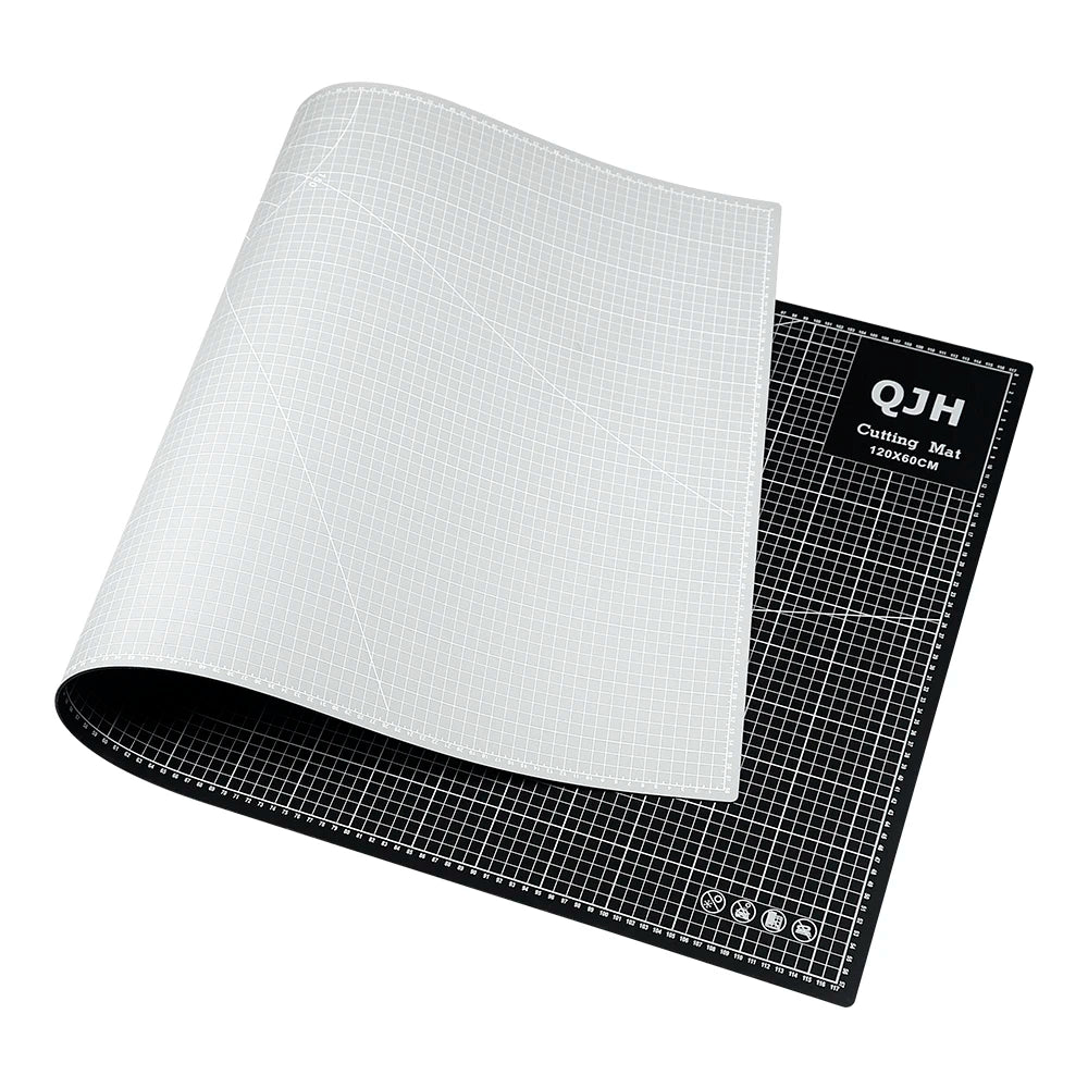 1pc 120x60cm high-end gray-black cutting board tool, 0.3cm thick double-sided PVC mat, DIY desktop cutting pad for leather Craft