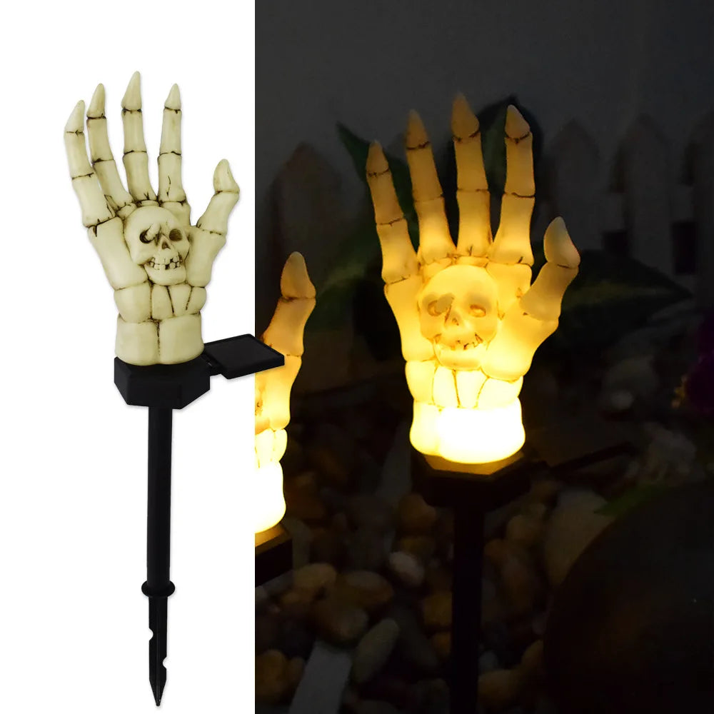 Halloween Voice Control Luminous Sound Large Size Ground Insertion Swinging Ghost Decoration Terrifying and Scary Scene Prop