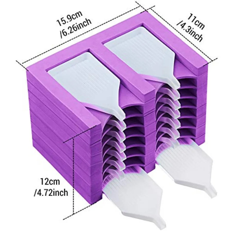 16 Slots Diamond Painting Tray Organizer Diamond Painting Accessories Tray Tower Organizer Multi-Boat Holder Tools Kits for Adu