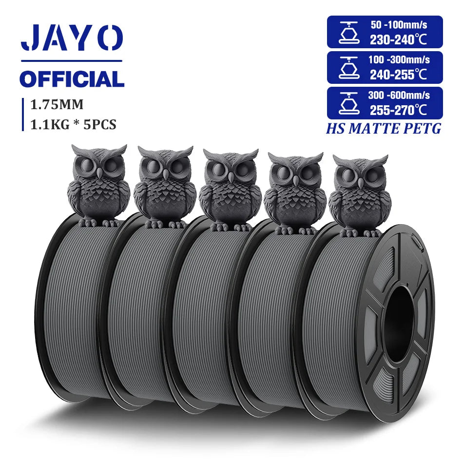 JAYO High Speed Matte PETG Filament for 3D Printing