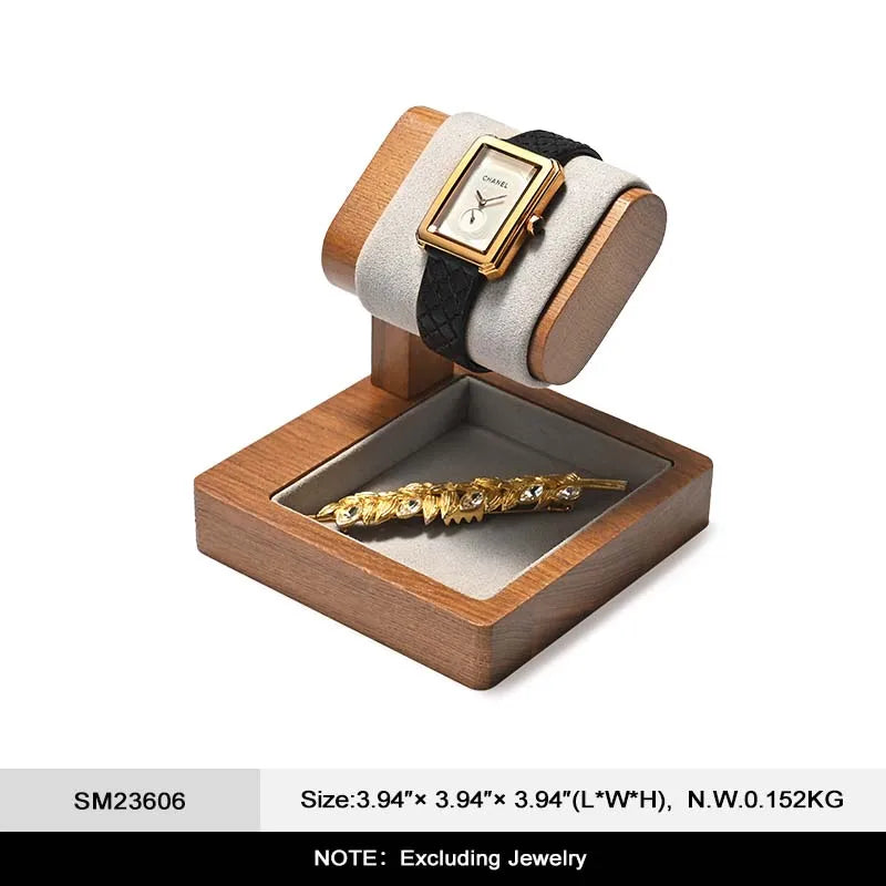 Oirlv Wooden Watch Display Stand And Jewelry Holder Organizer