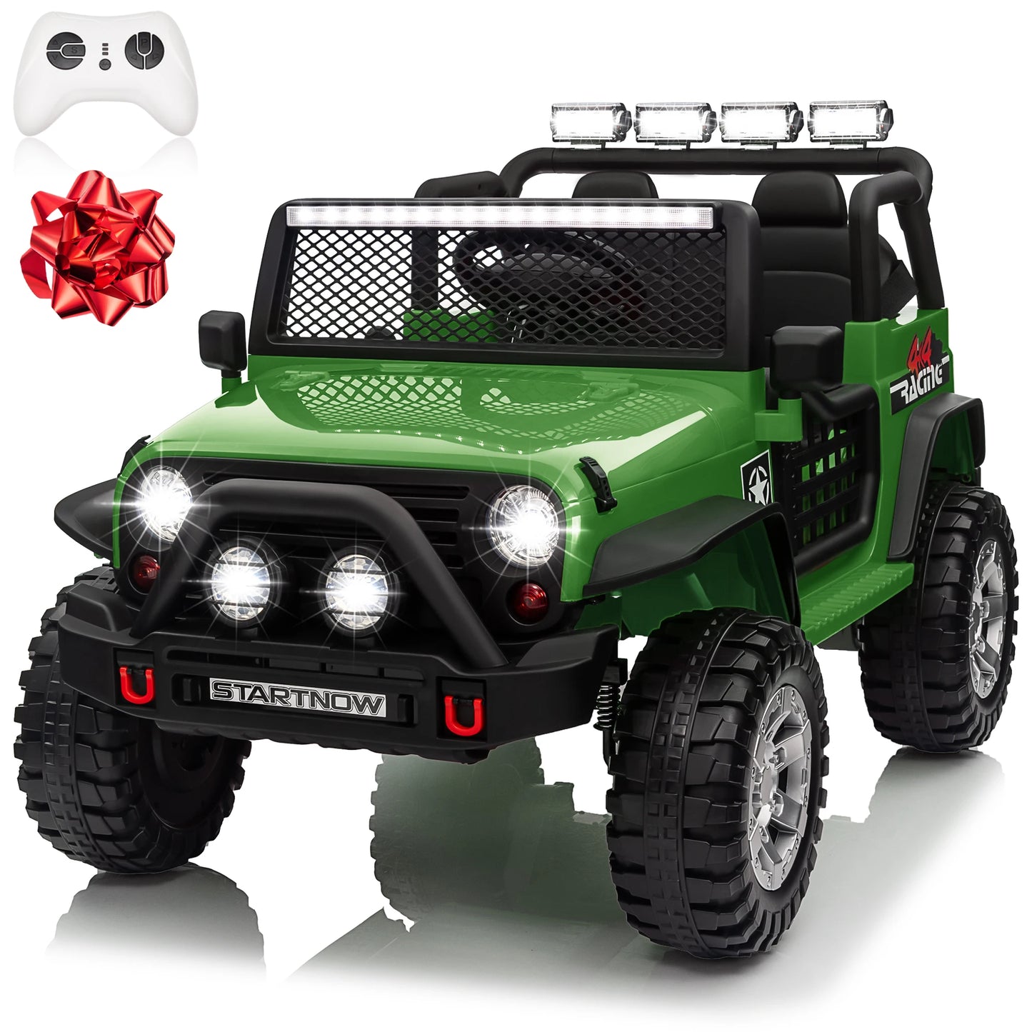 24V Ride On Toys Truck with Remote Control, 2 Seater 800W 7AH Powered Ride on Electric Car, Bluetooth MP3 Music, 4 Whee