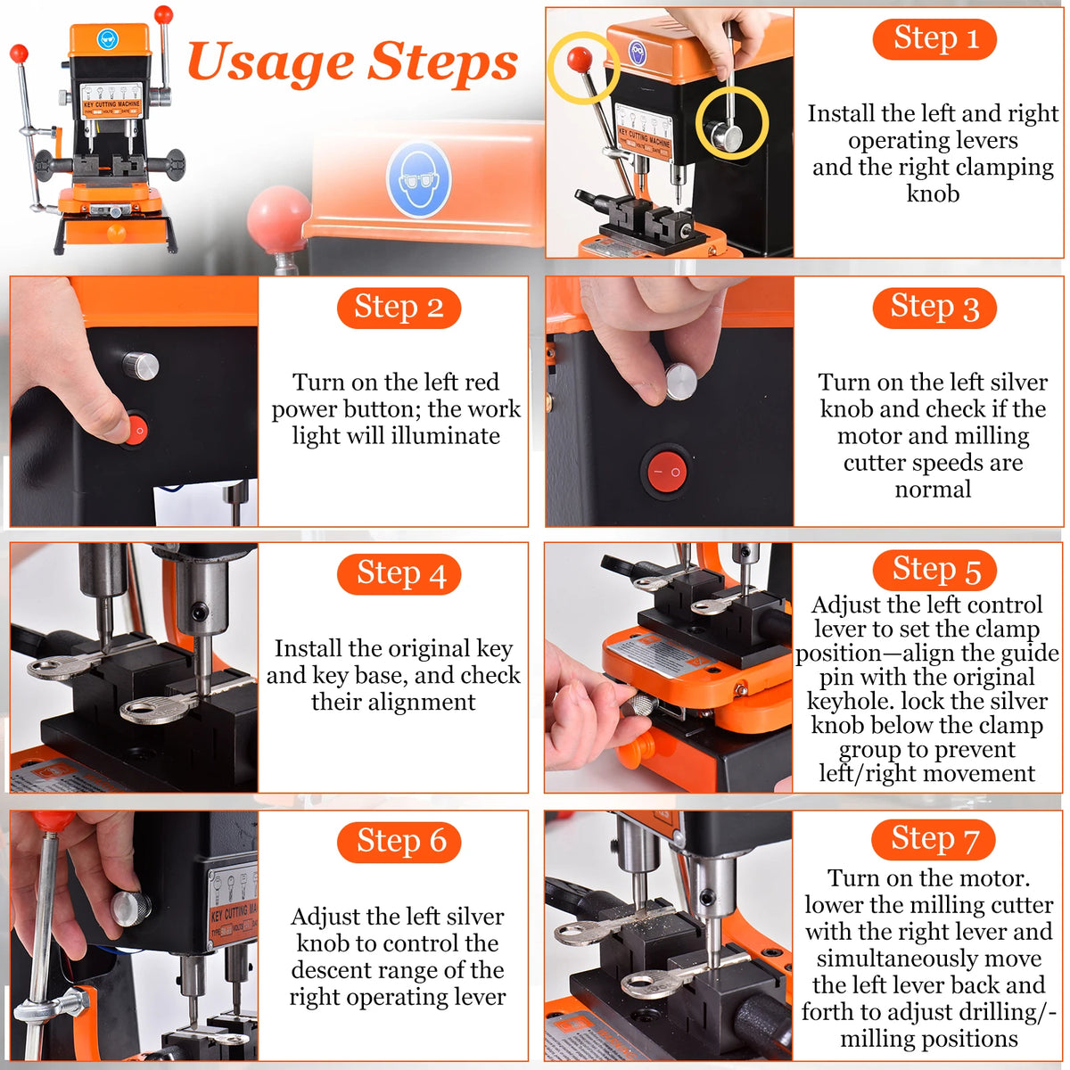 Key Duplicator Machine for Car Key Cutting and Hardware Stores