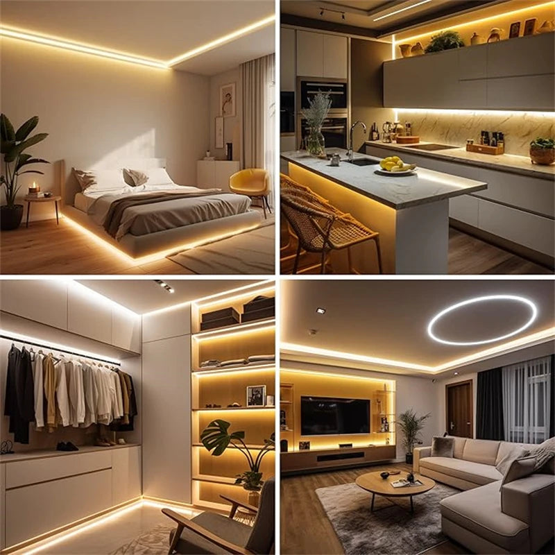 A-Convey 24V COB LED Strip Lights Dimmable With Remote