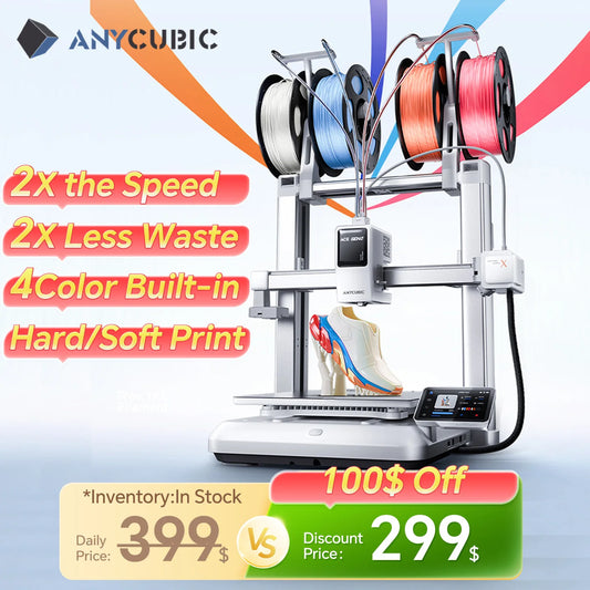 Anycubic Kobra X 3D Printer Auto Leveling 600mm/s Speed