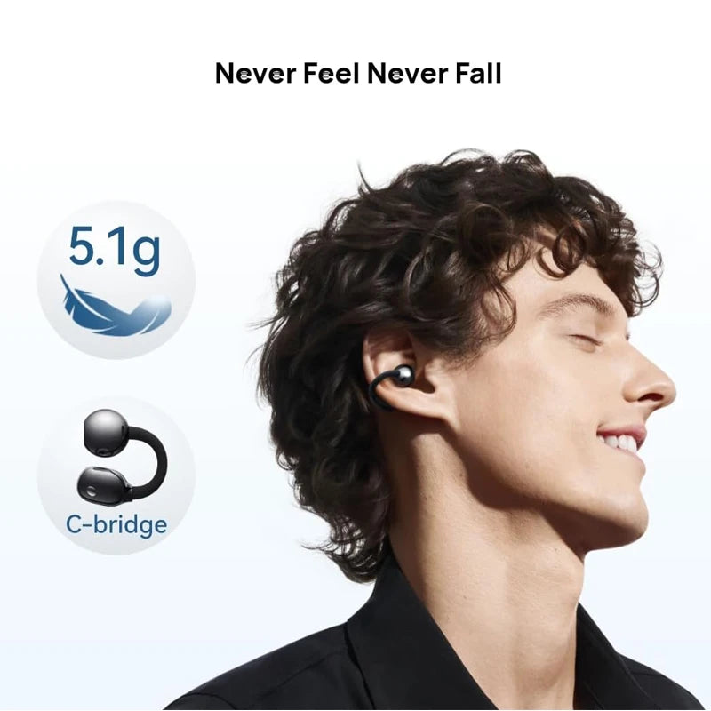 HUAWEI Freeclip 2, Bluetooth Wireless Headphones, Airy C-bridge Design Earbuds,Adaptive Open-ear Listening,Android & iOS,