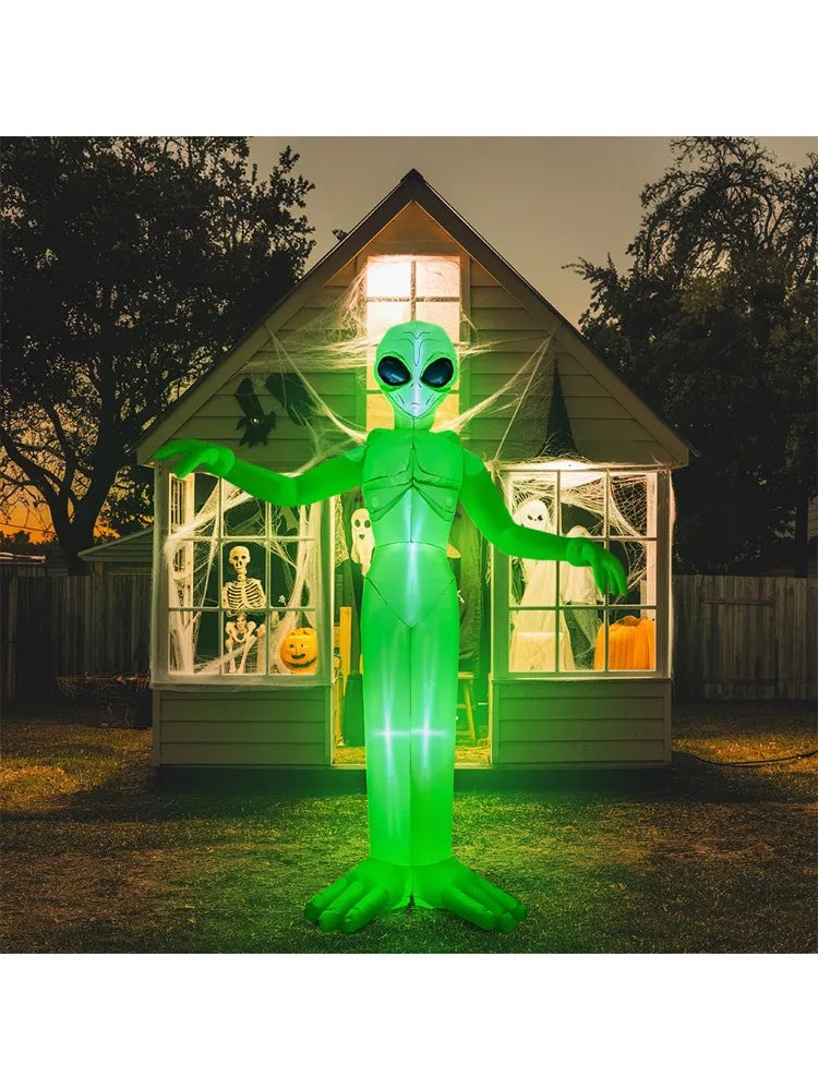Joyfy Halloween Inflatable Alien With Built In Led Lights