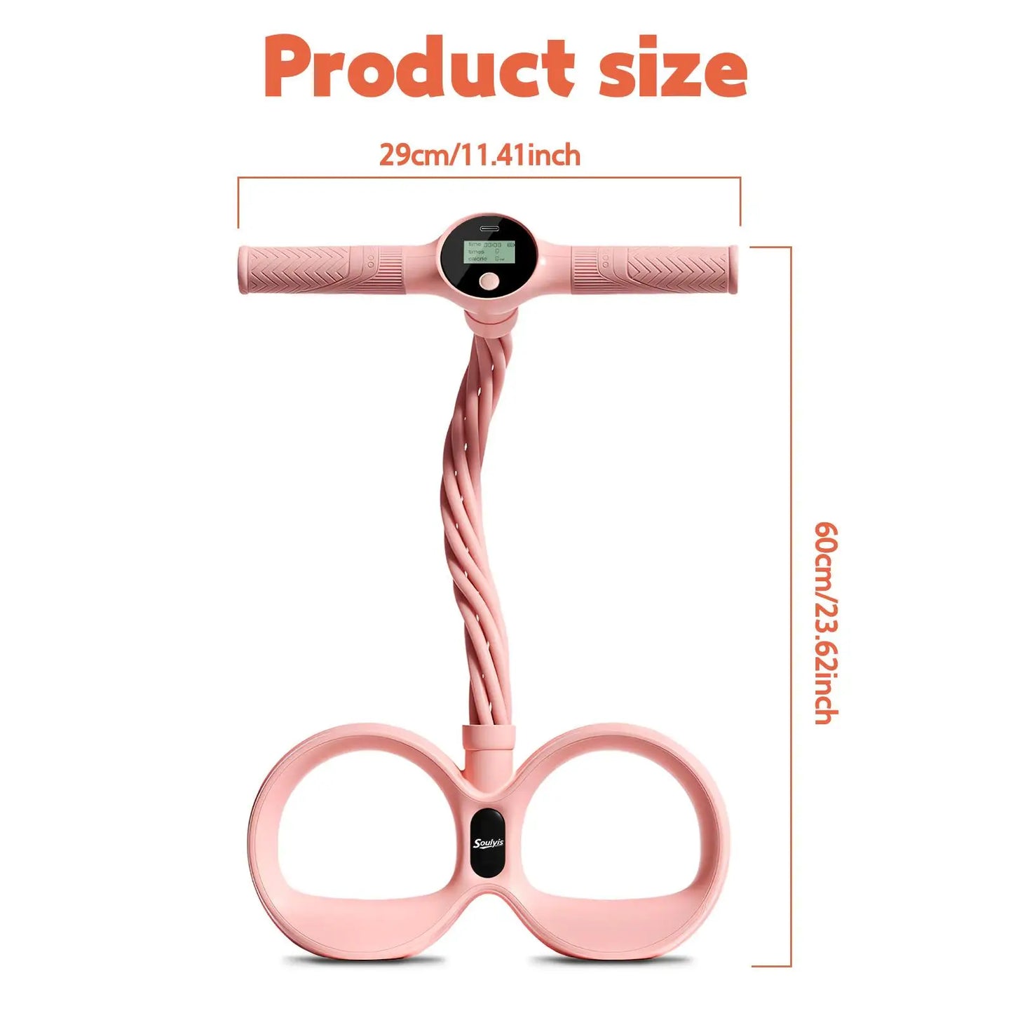 Soulyis Multifunction Pedal Resistance Band, 6-Tube Elastic Yoga Pedal Puller Resistance Band, Elastic Pull Rope Fitness, Full-Body Workout at Home Gym, Exercise Sit-up, Yoga, Abdominal Training