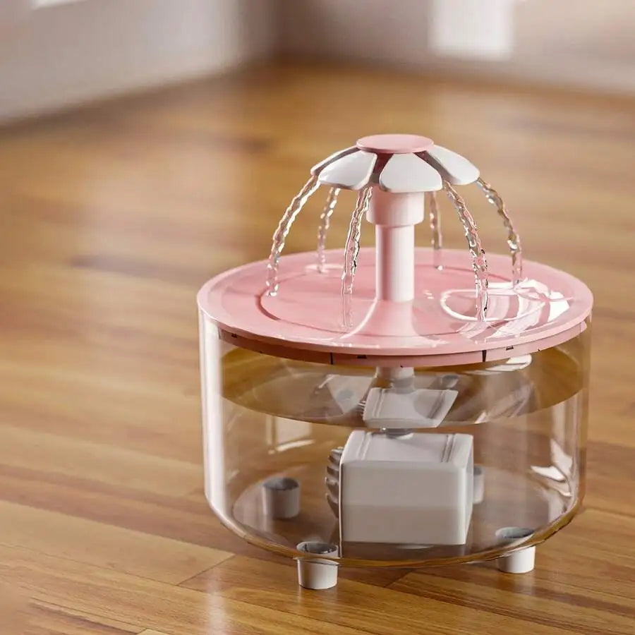 1500ml USB Powered Cat Dog Water Dispenser, Automatic Circulation Pet Water Feeder With Filter (Charging Adapter Not Included)