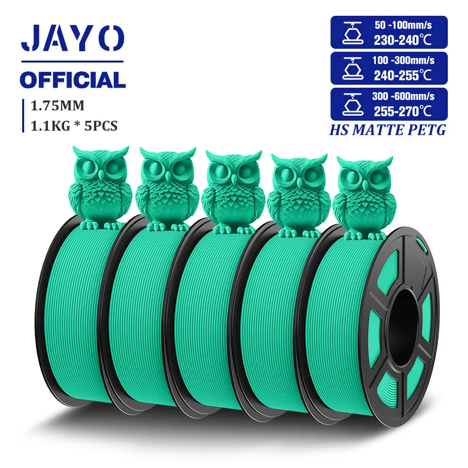JAYO High Speed Matte PETG Filament for 3D Printing