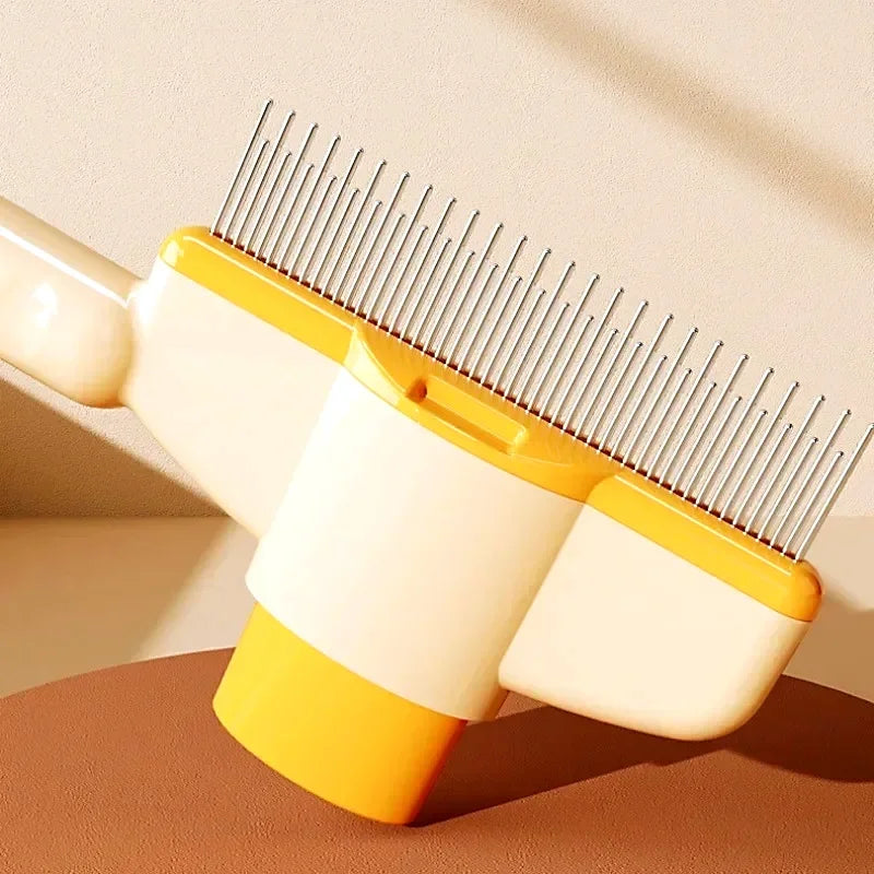 Dog Comb Pet Hair Remover One Button Dogs Brush Self-cleaning Cat Brush Massage Combs for Dog Grooming Brushes for Pet Products