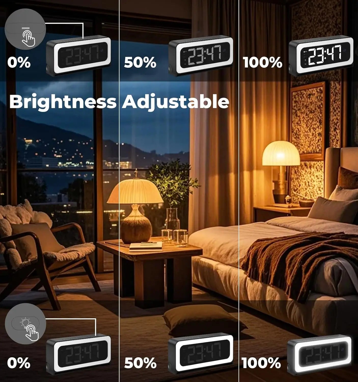 WESECUU Smart Clock Camera for Home Security and Nanny Monitoring