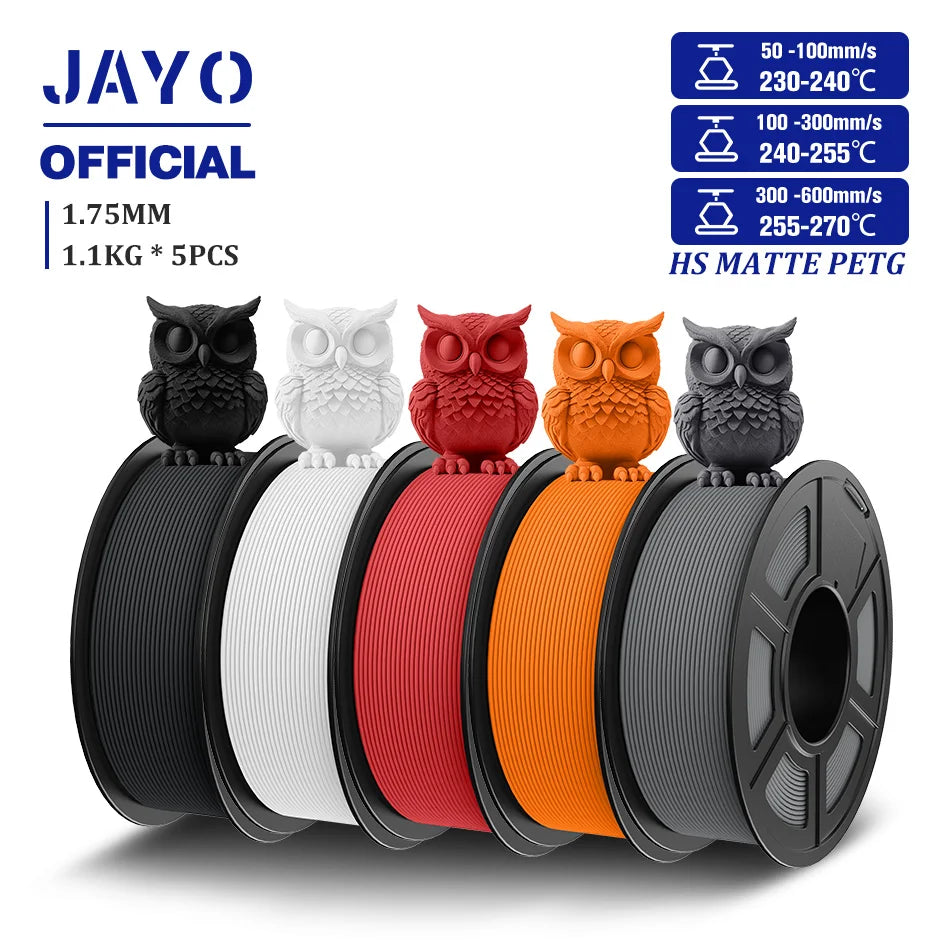 JAYO High Speed Matte PETG Filament for 3D Printing