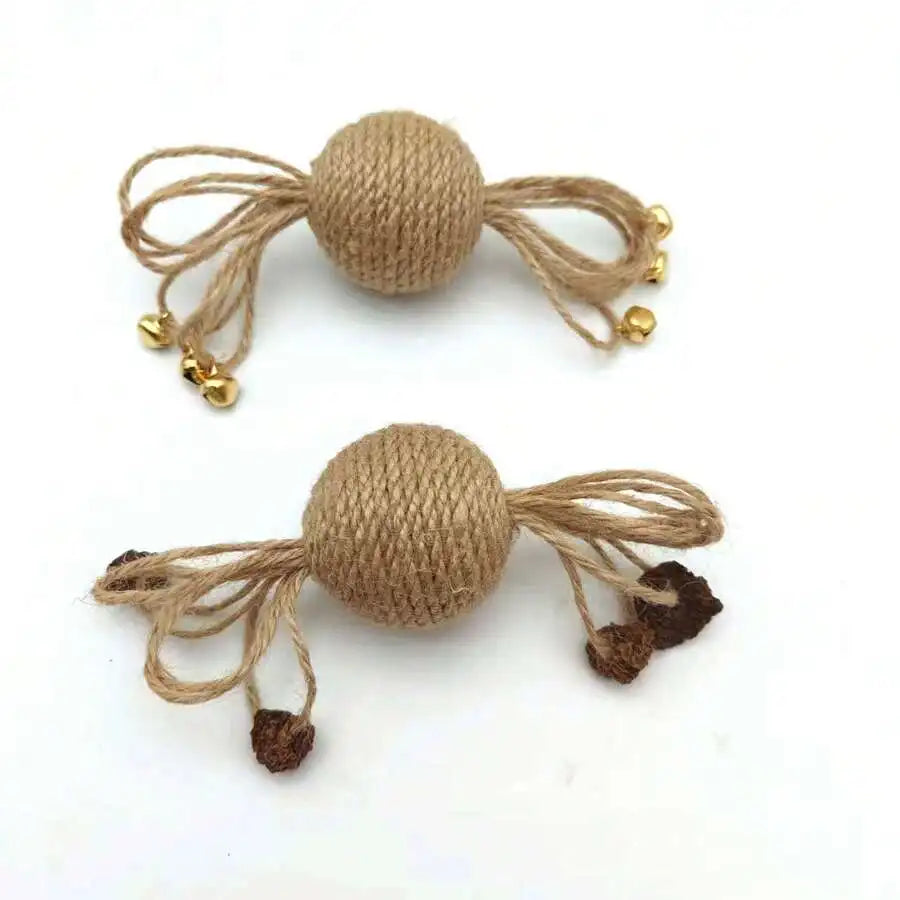 Dropshipping Manufacturer Wholesale Cat Toy Ball With Cotton Rope Winding For Self-Entertainment And Interaction Pet Supplies