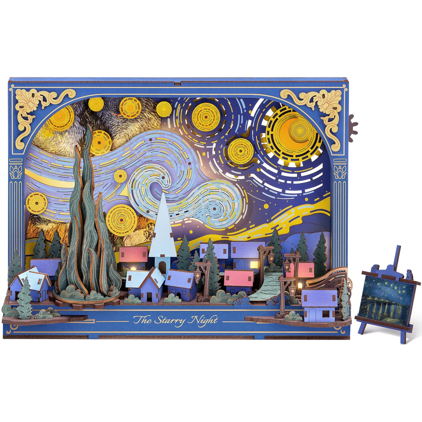 ROKR Starry Night 3D Puzzle Kit Vincent van Gogh Artwork Craft