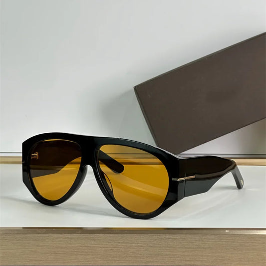 Oversized Pilot Sunglasses For Women Gradient Lenses Retro Style