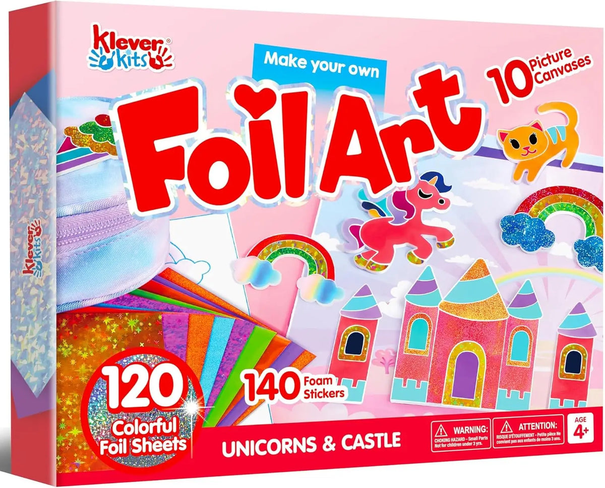 Joyfy Foil Art Kit With Mess Free Coloring And Crafts