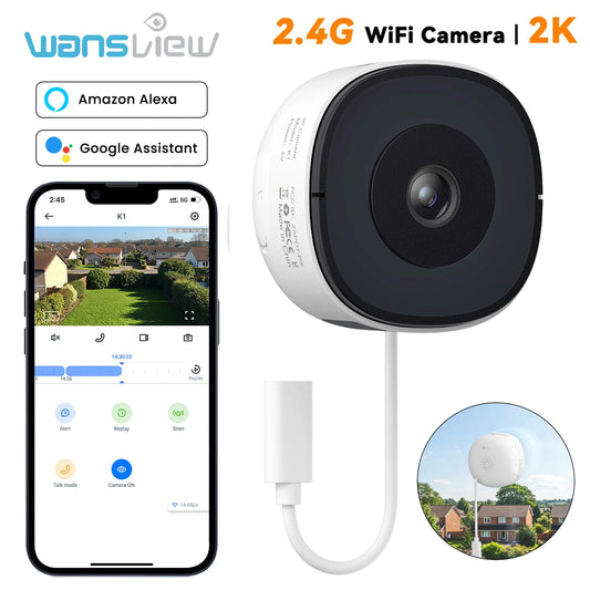 2K 3MP Window Wireless Security Camera With Night Vision