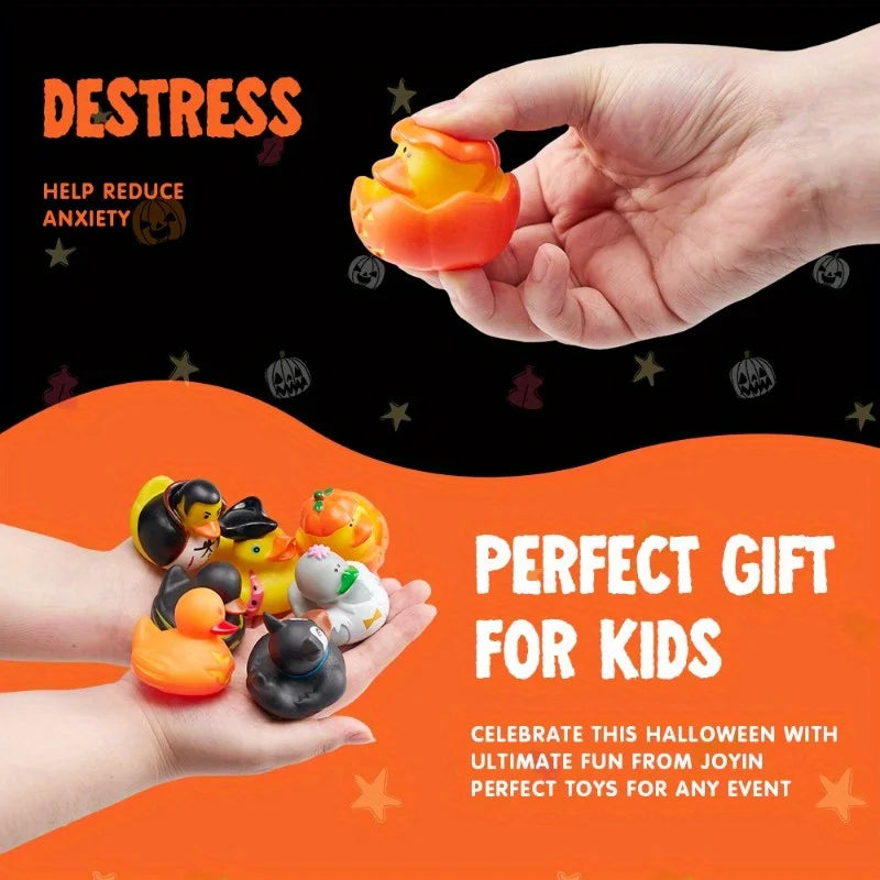 Joyfy Halloween Rubber Duck Party Favors and Treat Bag Toys