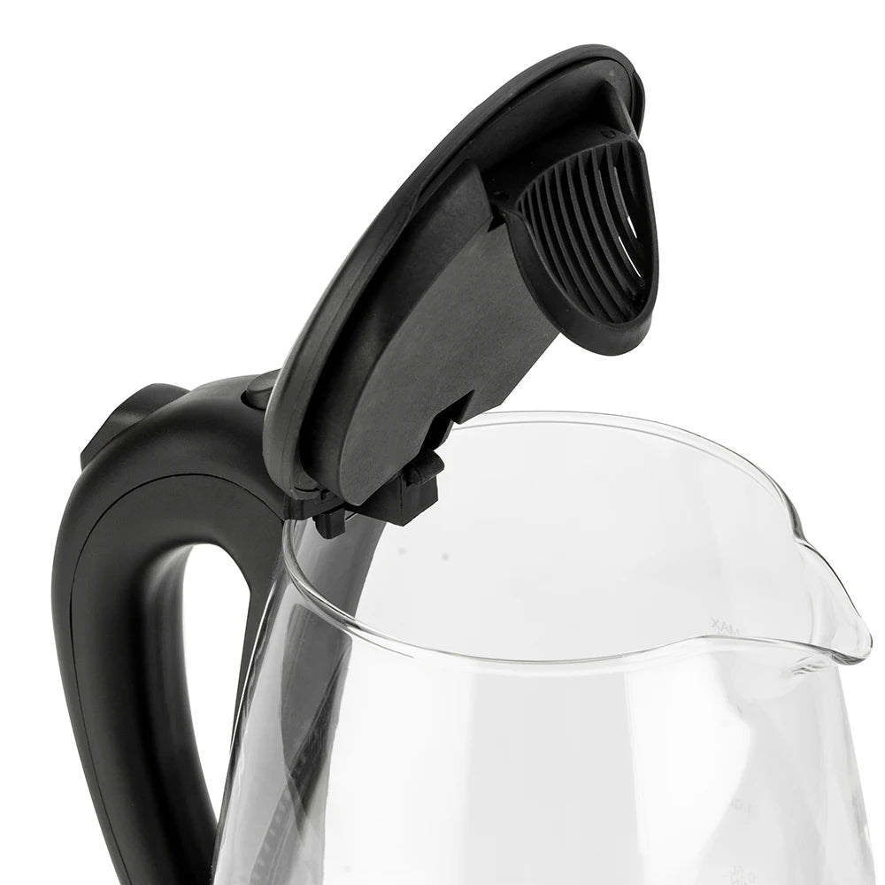 ZOKOP Electric Glass Kettle Auto Shut Off With LED Base