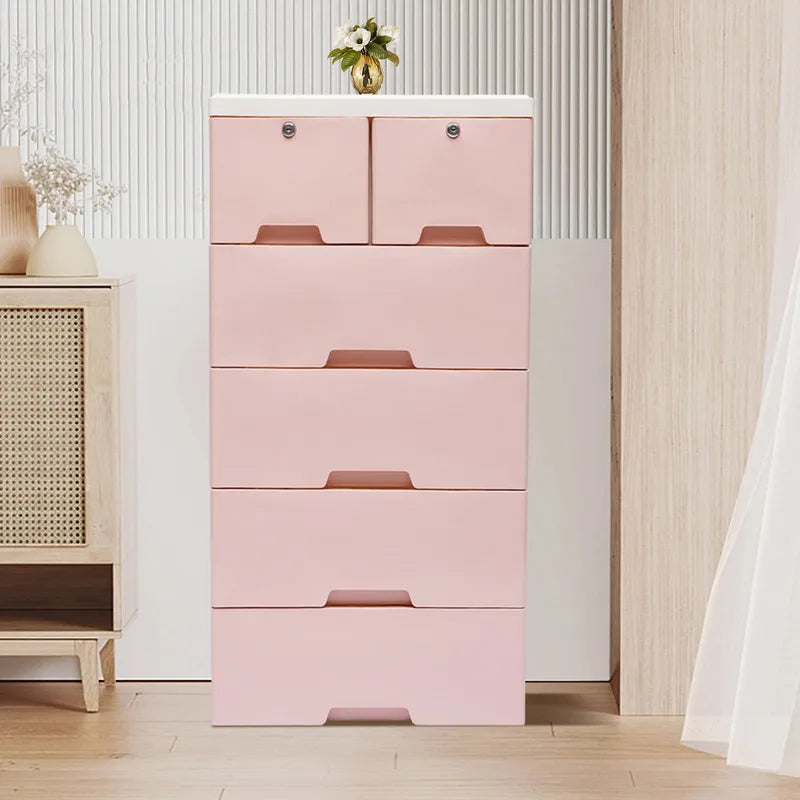 Plastic Storage Drawer Cabinet For Living Room And Bedroom