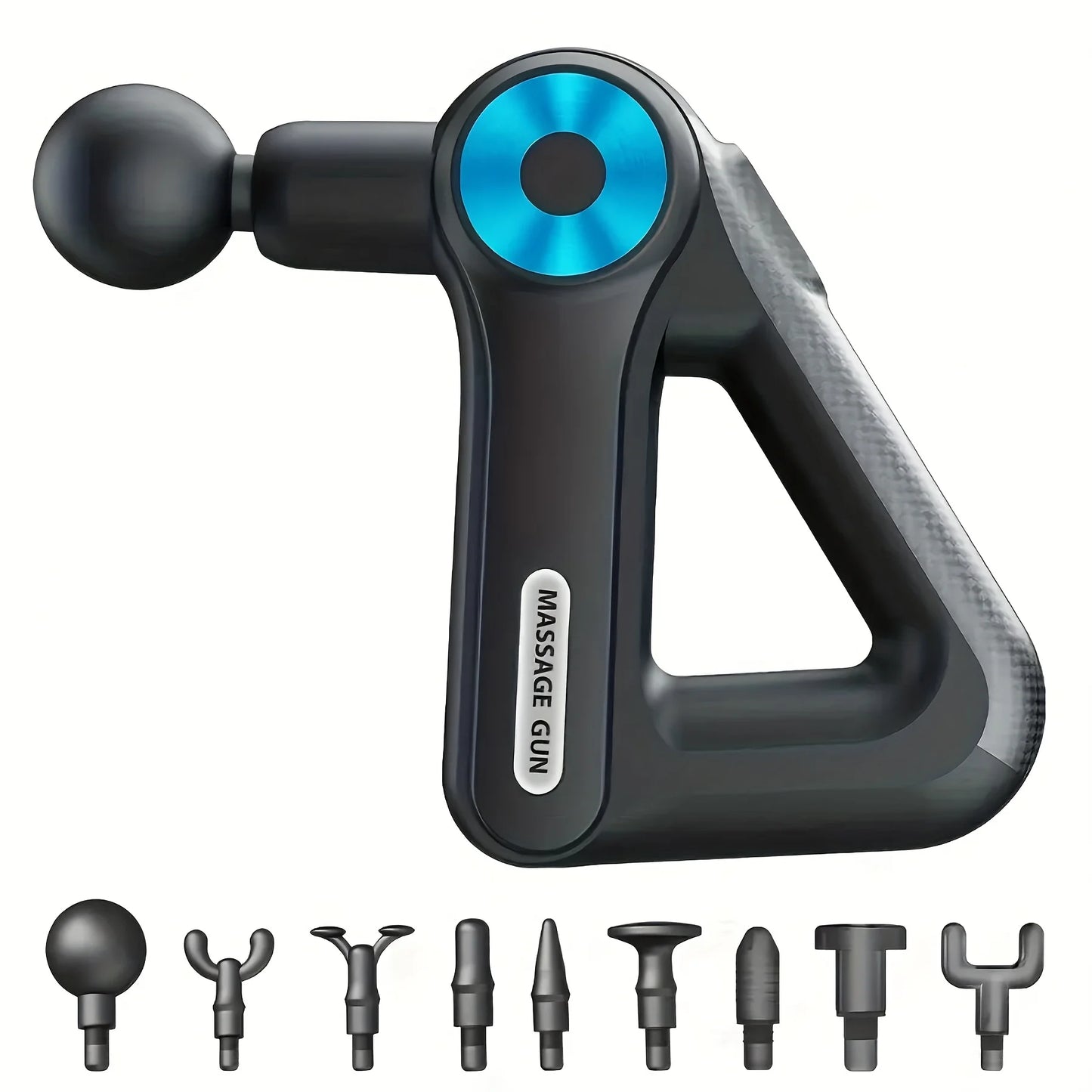 (Halloween Special Promotion) Teidea Deep Tissue Massage Gun, Portable Muscle Massager, Compact Massage Device for Fatigue And Alleviation, Percussion Massager Featuring 9 Attachments And 9 Speed Settings