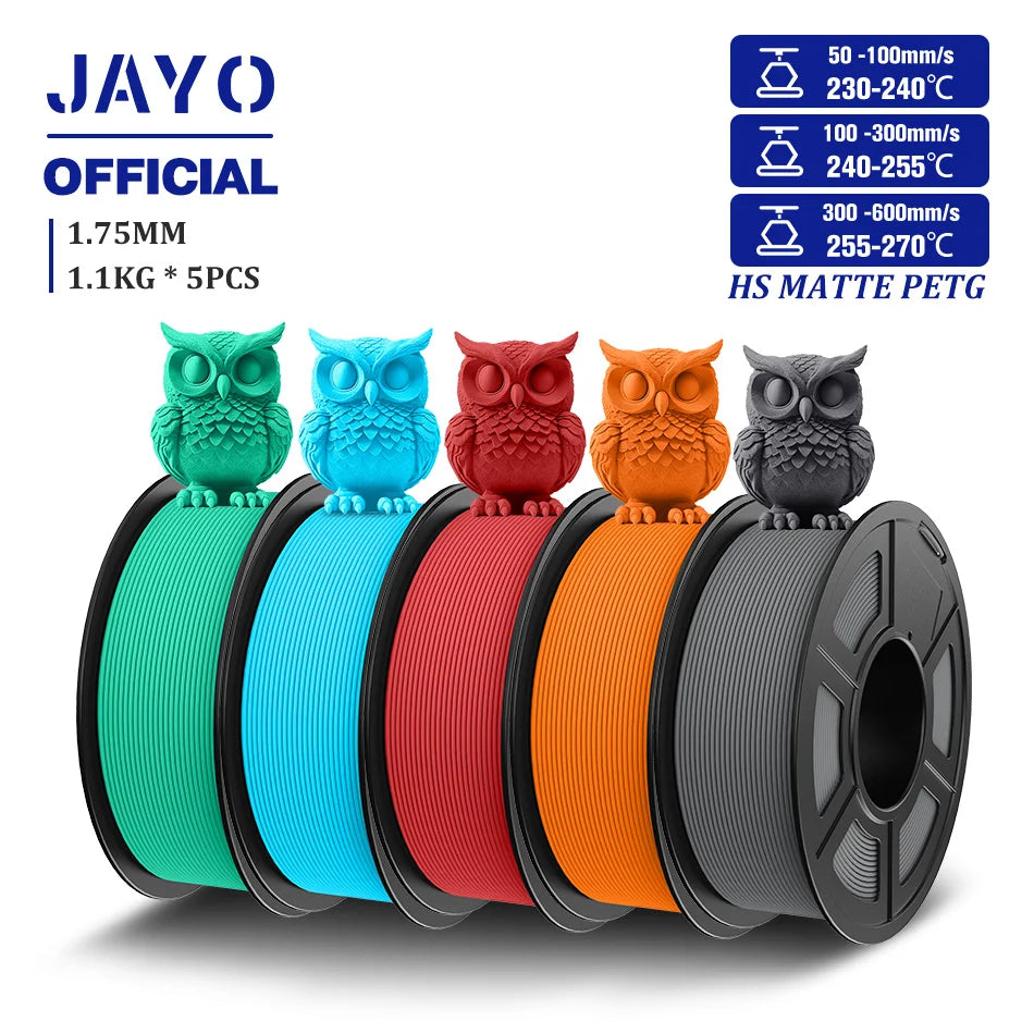 JAYO High Speed Matte PETG Filament for 3D Printing