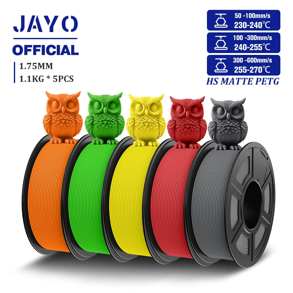 JAYO High Speed Matte PETG Filament for 3D Printing