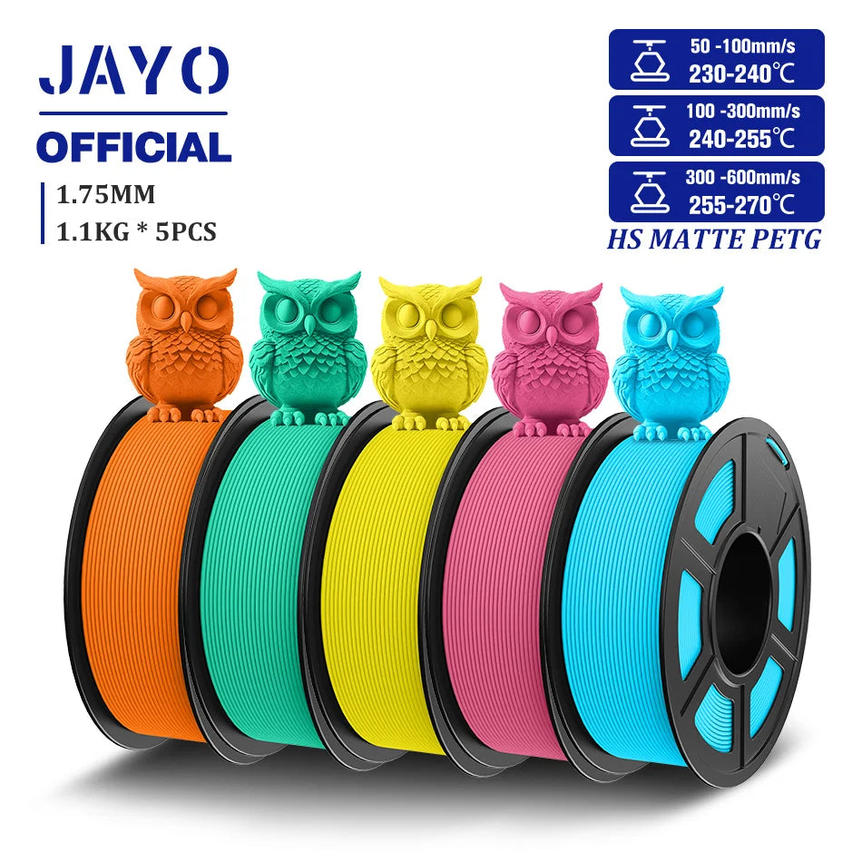 JAYO High Speed Matte PETG Filament for 3D Printing