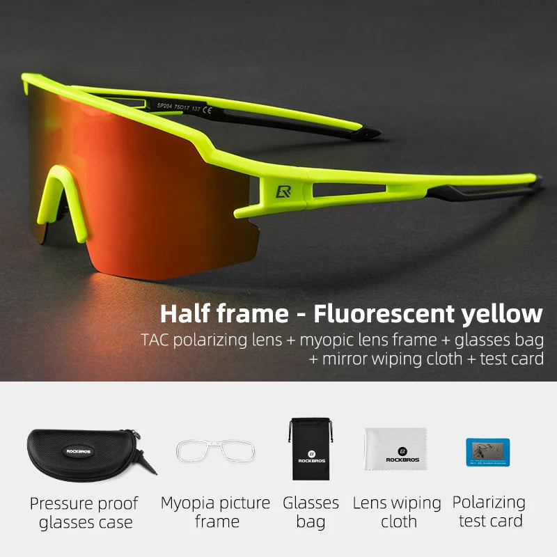 ROCKBROS Polarized UV400 Cycling Glasses For Men And Women
