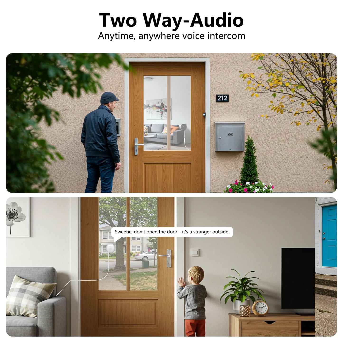 2K 3MP Window Wireless Security Camera With Night Vision